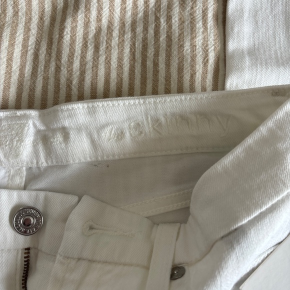 NWT 7 For All Mankind super skinny white jeans - Picture 4 of 4